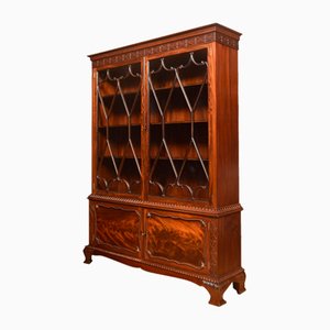 Chippendale Revival Mahogany Bookcase, 1890s