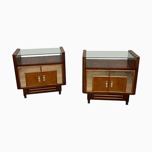 Bedside Tables attributable to Luigi Brusotti, 1940s, Set of 2