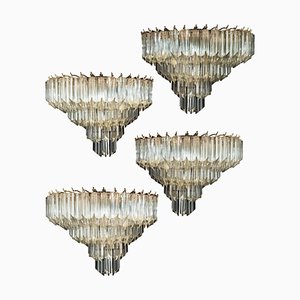Vintage Murano Wall Sconces, 1980, Set of 4