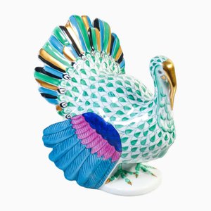 Decorative Porcelain Turkey from Herend, 1990s