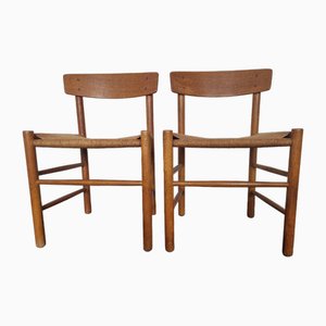 J39 Shaker Chairs von Børge Mogensen für Fredericia, 1960er, 2er Set
