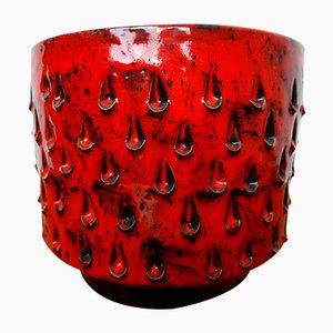 Cachepot a forma di fragola in ceramica di Fratelli Fanciullacci per Bitossi, Italia, anni '60