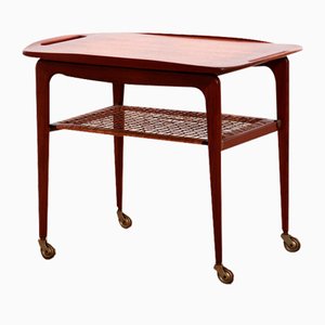 Carrello in teak di Poul Jensen per Selig, Danimarca, 1960