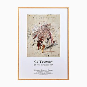 Cy Twombly, Vintage German Exhibition Poster, 1997, Lithograph