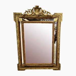French Napoleon III Cushion Mirror