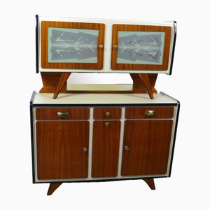 Mid-Century Modern Küchenschrank mit Palisander Furnier, 1950er