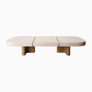 Meco Tisch aus Travertin & Eiche von Studio Rig für Collector