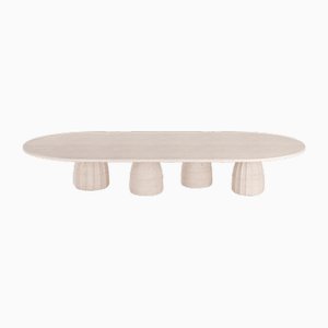 Djembe Table in Travertine from Collector