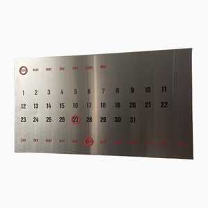 Perpetual Stainless Steel Calendar, 1970s