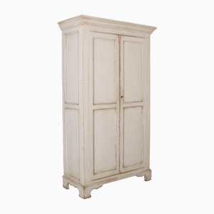 English Painted Linen Cupboard