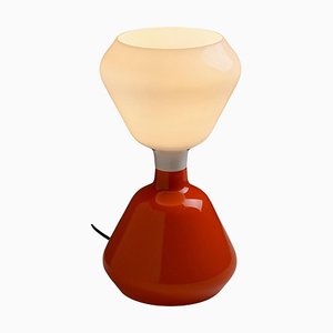 Double Glass Table Lamp attributed to Peter Pelzel for Vistosi, 1962