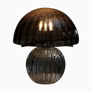 Lampada da tavolo a forma di fungo in vetro di Murano, anni '50