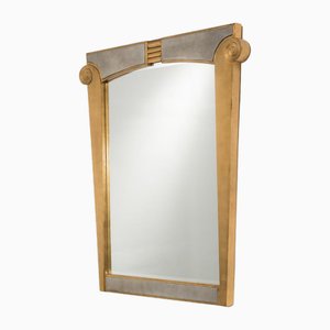 Donghia Silver and Goldleafed Mirror, Usa, 1980s