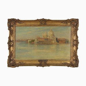 George Spencer Watson RA, Santa Maria Della Salute, Venecia, década de 1900, pintura al óleo, enmarcado