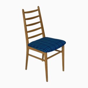 Mid-Century Brown and Blue Chair