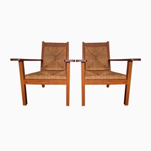 Set of Worpsweder Armchairs by Willi Ohler, 1920s