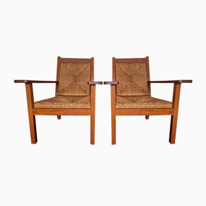 Worpsweder Armchairs by Willi Ohler, 1920s, Set of 2