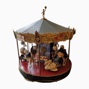 Large Vintage Parisian Carousel Merry Go Round