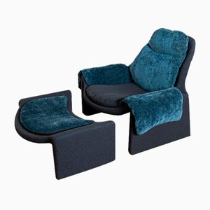 Fauteuil et Ottomane Proposals par Vittorio Introini pour Saporiti, 1970s, Set de 2