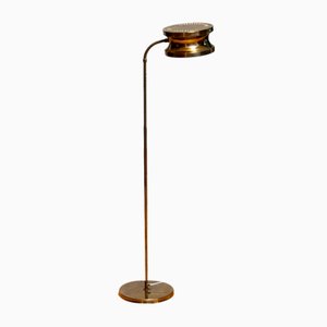 Scandinavian Modern Floor Lamp in Brass attributed to Tyringe Konsthantverk, Sweden, 1970s