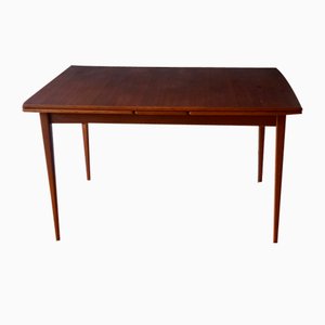 Mid-Century Extendable Dining Table in Teak