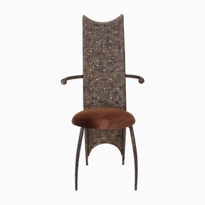 Postmodern Metal Lounge Chair
