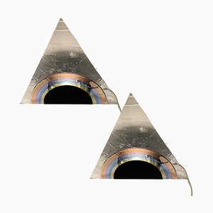 Regenbogen Wandleuchten aus Acryl, 1980er, 2er Set