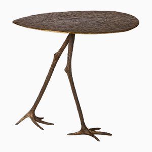Tavolino in bronzo di Sylvie Mangaud, anni '60