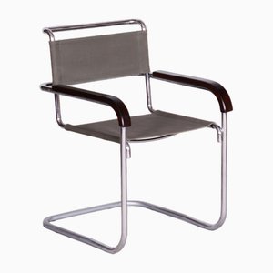 Butaca Bauhaus al estilo de Marcel Breuer para Thonet, Chequia, años 30