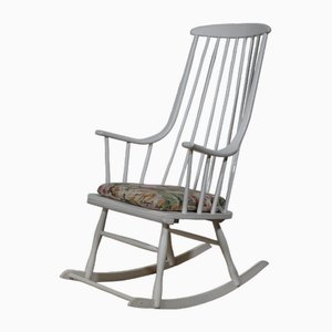 Rocking Chair Vintage par Lena Larsson pour Nesto, Suède, 1960s