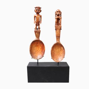 Ritual Spoons from Timor Island, 1950s, Set of 2