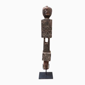 Carved Wooden Figure from Nias, 1960s