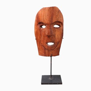 Maschera tradizionale in legno intagliato, anni '70