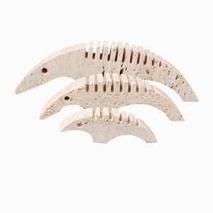 Travertine Anteater Cardholders by Mannelli Brothers, 1970s, Set of 3