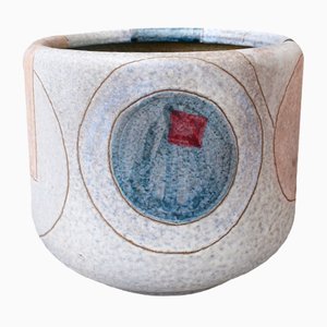 Mid-Century Ceramic Cachepot by Giovanni Toccafondo, 1970s