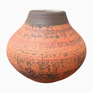 Europäische Vintage Steingut Vase, 1970er