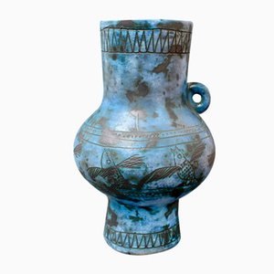 Vase Vintage en Céramique par Jacques Blin, France, 1950s