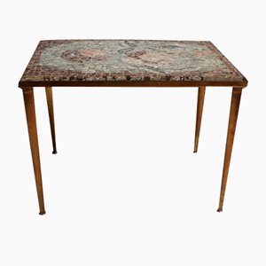 Vintage Low Table with Italian Style Mosaic Top, 1950s