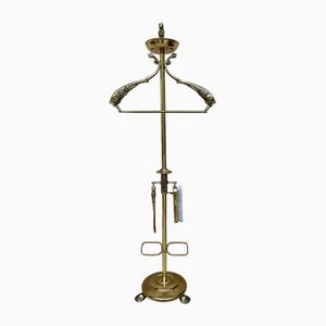 Early 20th Century French Bronze and Brass Valet Stand Dressboy, 1940s