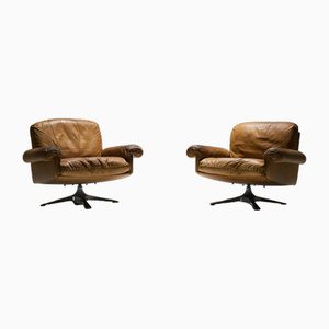 DS 31 Leather Armchairs from de Sede, Swiss, Set of 2