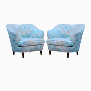 Mid-Century Armchairs in the style of Gio Ponti, Italy, 1950s, Set of 2