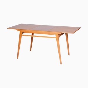 Mid-Century Czech Extendable Oak Dining Table, 1950s