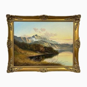 Andrew Grant Kurtis, Loch in the Scottish Highlands, 1980, Oil Painting, Framed