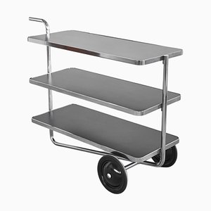 Tubular Trolley in the style of Thonet Bauhaus, 1980s