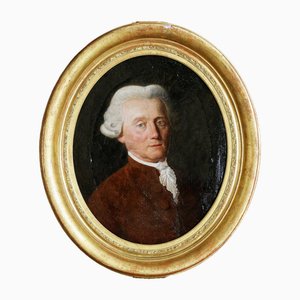 Gentleman's Portrait, 1700er, Öl auf Leinwand, Gerahmt