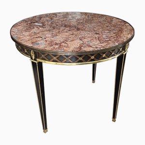 French Centre Table with Marble Top, 1950s
