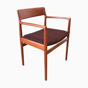 Fauteuil Modèle 152 en Teck et Tapisserie Kvadrat par J. Nørgaard, 1960s