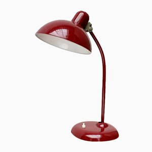 Lampe de Bureau 6556 Mid-Century Rouge Foncé par Christian Dell pour Kaiser Idell, Allemagne, 1960s