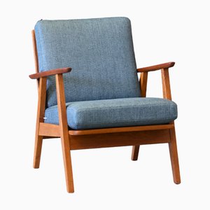 Fauteuil en Teck et Chêne, Danemark, 1960s