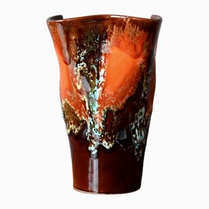 Handgefertigte Vase von Vallauris, 1960er